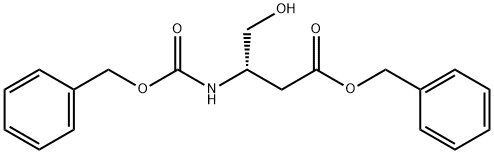4-羟基-3-[[(苯基甲氧基)羰基]氨基]丁酸 (3S)-苯基甲酯 结构式