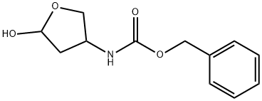 Carbamic acid, (tetrahydro-5-hydroxy-3-furanyl)-, phenylmethyl ester (9CI) 结构式