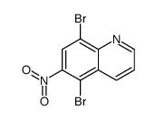 5,8-二溴-6-硝基喹啉 结构式
