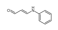 (E)-3-苯胺基-2-丙烯醛 结构式