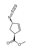 (1S,4R)-4-叠氮基环戊-2-烯羧酸甲酯 结构式