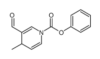1(4H)-Pyridinecarboxylic acid, 3-formyl-4-methyl-, phenyl ester 结构式