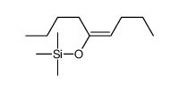 Silane, [(1-butyl-1-penten-1-yl)oxy]trimethyl- 结构式