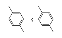二(2,5-二甲基苯基)汞 结构式