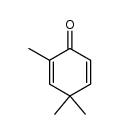2,4,4-三甲基-2,5-环己二烯-1-酮 结构式