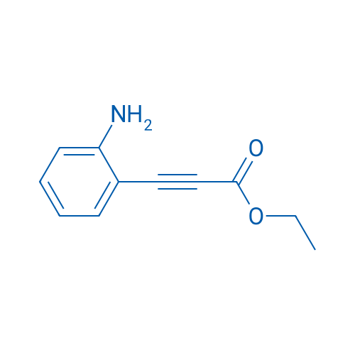 2-Propynoic acid, 3-(2-aminophenyl)-, ethyl ester 结构式