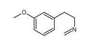 3-甲氧基-N-亚甲基苯乙胺 结构式