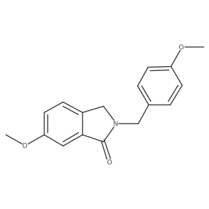 6-methoxy-2-(4-methoxybenzyl)-2,3-dihydroisoindol-1-one 结构式