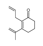 3-异丙烯基-2-烯丙基环己-2-烯-1-酮 结构式