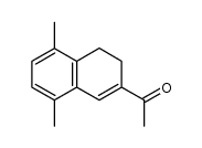 1-(3,4-二氢-5,8-二甲基-2-萘基)乙酮 结构式