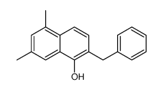 2-苄基-5,7-二甲基-1-萘酚 结构式