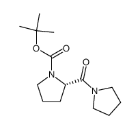 (S)-tert-butyl 2-(pyrrolidine-1-carbonyl)pyrrolidine-1-carboxylate 结构式