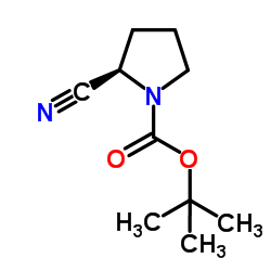 (R)-(+)-1-Boc-2-吡咯烷甲腈 结构式