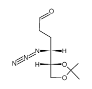 D-threo-Hexose, 4-azido-2,3,4-trideoxy-5,6-O-(1-methylethylidene)- (9CI) 结构式