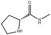 (R)-N-甲基-2-吡咯烷甲酰胺盐酸盐 结构式