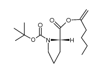 1-(1,1-二甲基乙基) 2-(1-亚甲基戊基) (S)-1,2-吡咯烷二羧酸酯 结构式