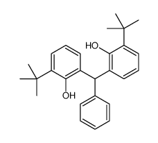 2,2'-(苯亚甲基)双(6-叔丁基苯酚) 结构式