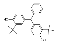Phenol, 4,4'-(phenylmethylene)bis[2-(1,1-dimethylethyl)- 结构式