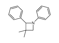 3,3-二甲基-1,2-二苯基氮杂环丁烷 结构式