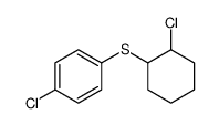 1-氯-4-[(2-氯环己基)硫代]苯 结构式