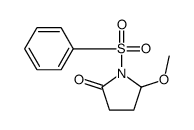 5-甲氧基-1-(苯磺酰基)-2-吡咯烷酮 结构式