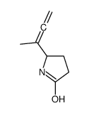 2-Pyrrolidinone, 5-(1-methyl-1,2-propadienyl)- 结构式