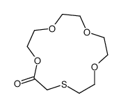 1,4,7,10-四氧杂-13-硫杂环十五烷-11-酮 结构式