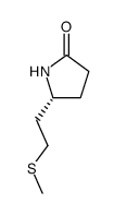 (R)-5-[2-(甲硫基)乙基]-2-吡咯烷酮 结构式