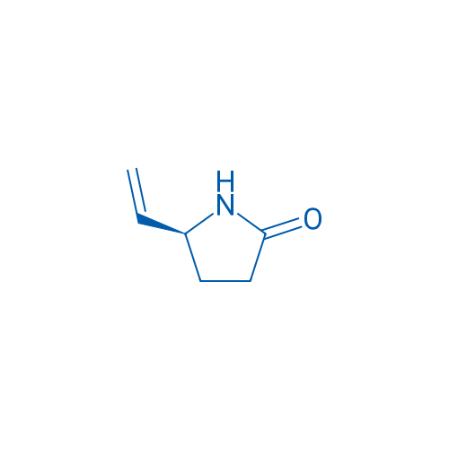 (S)-5-乙烯基吡咯烷-2-酮 结构式