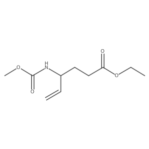 (S)-4-[(Methoxycarbonyl)amino]-5-hexenoic Acid Ethyl Ester 结构式