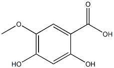 2,4-二羟基-5-甲氧基苯甲酸 结构式