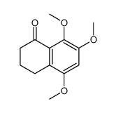 3,4-二氢-5,7,8-三甲氧基-1(2H)-萘酮 结构式