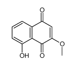8-羟基-2-甲氧基-1,4-萘二酮 结构式