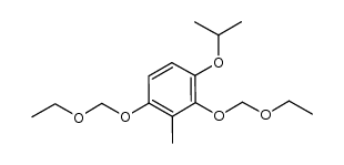 Benzene, 1,3-bis(ethoxymethoxy)-2-methyl-4-(1-methylethoxy)- 结构式