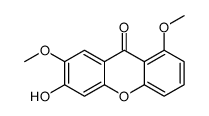 6-羟基-1,7-二甲氧基-9H-占吨-9-酮 结构式