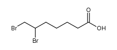 6,7-二溴庚酸 结构式