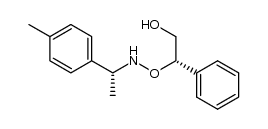 Benzeneethanol, β-[[[(1R)-1-(4-methylphenyl)ethyl]amino]oxy]-, (βS)- 结构式
