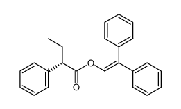 (αS)-α-乙基苯乙酸-2,2-二苯基乙烯酯 结构式