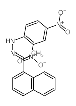 N-(1-萘-1-基亚乙基氨基)-2,4-二硝基苯胺 结构式