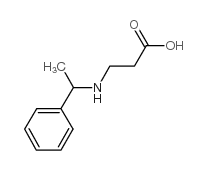 3-(1-苯乙氨基)丙酸 结构式