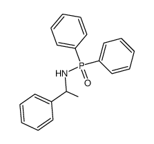 P,P-Diphenyl-N-(1-phenylethyl)phosphinic amide 结构式