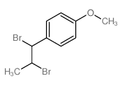 1-(1,2-二溴丙基)-4-甲氧基苯 结构式