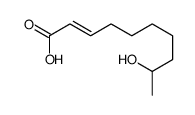 (E)-9-羟基-2-癸烯酸 结构式