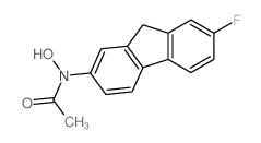 7-氟-N-羟基-N-2-乙酰氨基芴 结构式