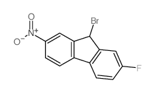 9-溴-2-氟-7-硝基-9H-芴 结构式