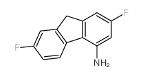2,7-二氟-9H-芴-4-胺 结构式