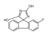 2-氟螺[9H-芴-9,4'-咪唑烷]-2',5'-二酮 结构式