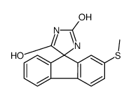 2-(甲硫基)-螺[9H-芴-9,4'-咪唑烷]-2',5'-二酮 结构式