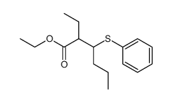 2-乙基-3-(苯硫基)己酸乙酯 结构式