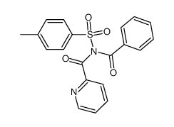 N-苯甲酰基-N-(对甲苯磺酰基)-2-吡啶甲酰胺 结构式